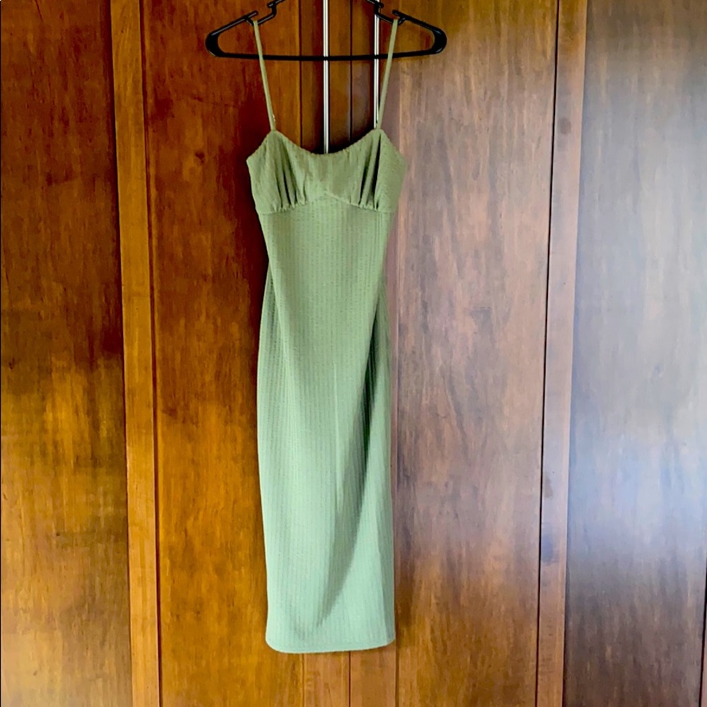 Camila Coelho Midi Dress in Sage Green